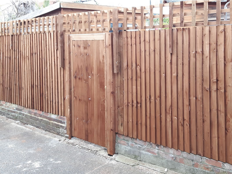 Featheredge & trellis (front)